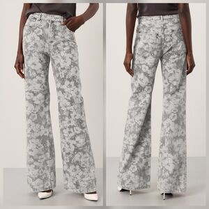 Moschino Jean Laser Flower Trousers Cotton Size 25